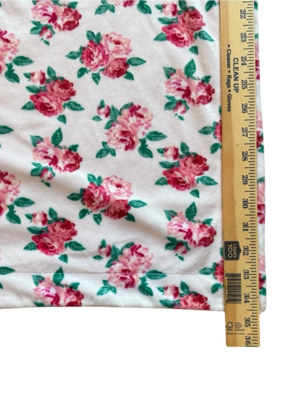 Betsey Johnson Baby Blanket Pink Polka Dot & Rose Floral Double-Sided Security